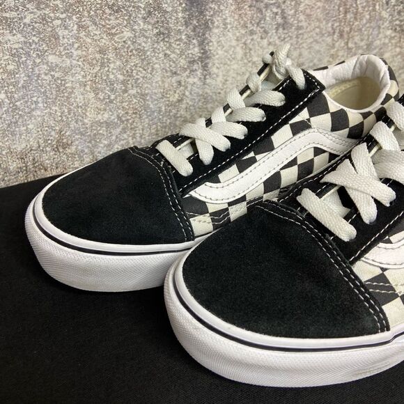 Vans Old Skool Trainers Primary Black White Sneakers Checkered Size 6.5 - Picture 9 of 12
